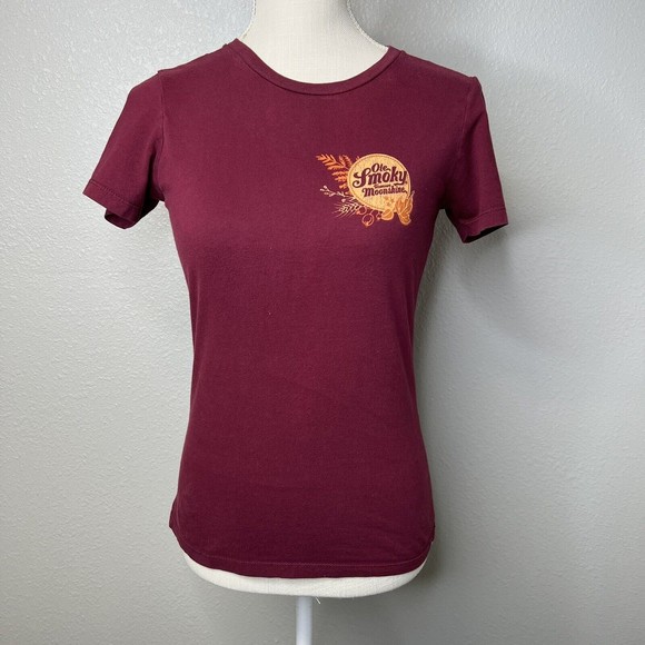 Ole Smoky Tennessee Moonshine Women’s Small Red Shirt Mason Jar - Picture 2 of 3